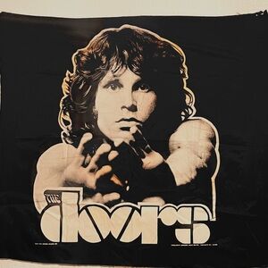 Vintage 80s tapestry Jim Morrison the doors original silk screen nikry